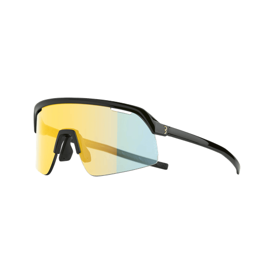 BBB Fietsbril, sportbril, duurzame fietszonnebril, heren en dames, 100% uv- bescherming, grindfiets, racefiets en MTB, komeet, mat zwart, rood, BSG-75